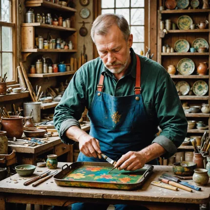 Как работает жостовская роспись? Разбираемся в деталях