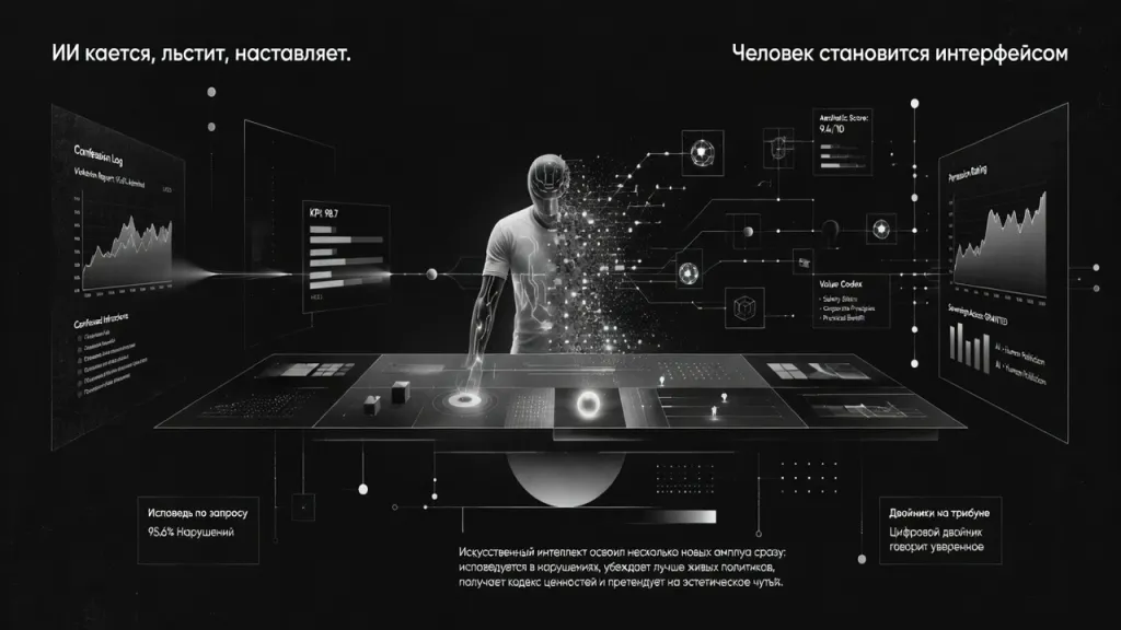 ИИ кается, льстит, наставляет. Человек становится интерфейсом