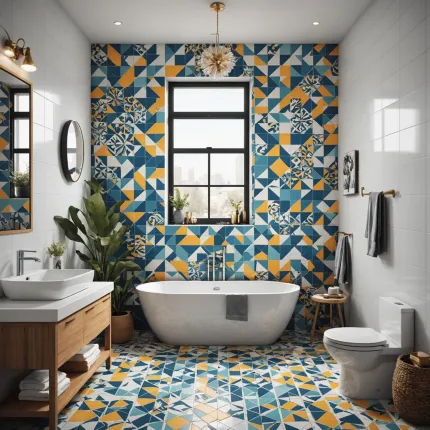 Декор ванной комнаты: как наклейки ванная плитка и водостойкие наклейки меняют представление о дизайне