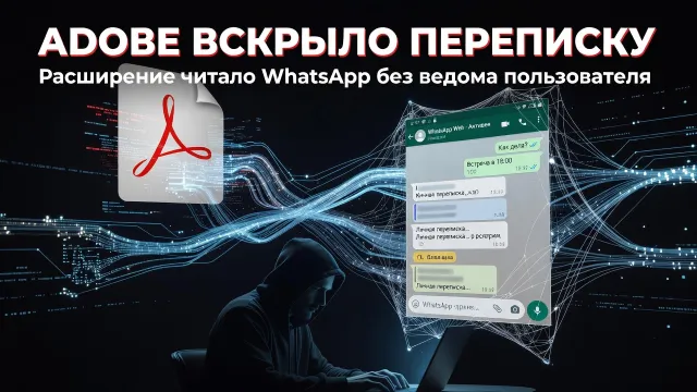 Adobe вскрыло переписку. Расширение читало WhatsApp без ведома пользователя